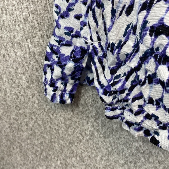 Soft Surroundings tunic abstract print beaded neckline PXL beachy coastal swim - Picture 6 of 9